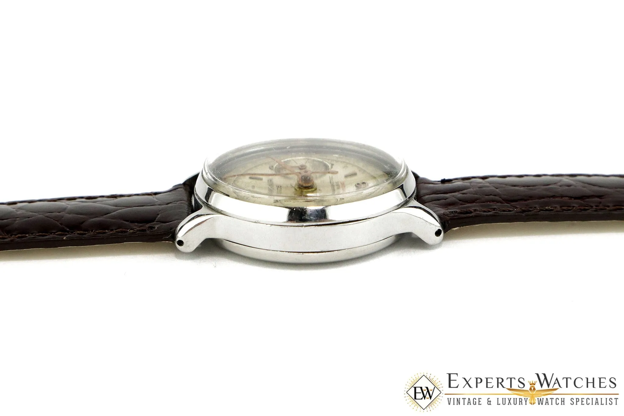 SOLD!!!  Vintage 1950s Lemania 105 Chronograph WWII Cal 1275 (320 / 321) CH27 Watch CPO