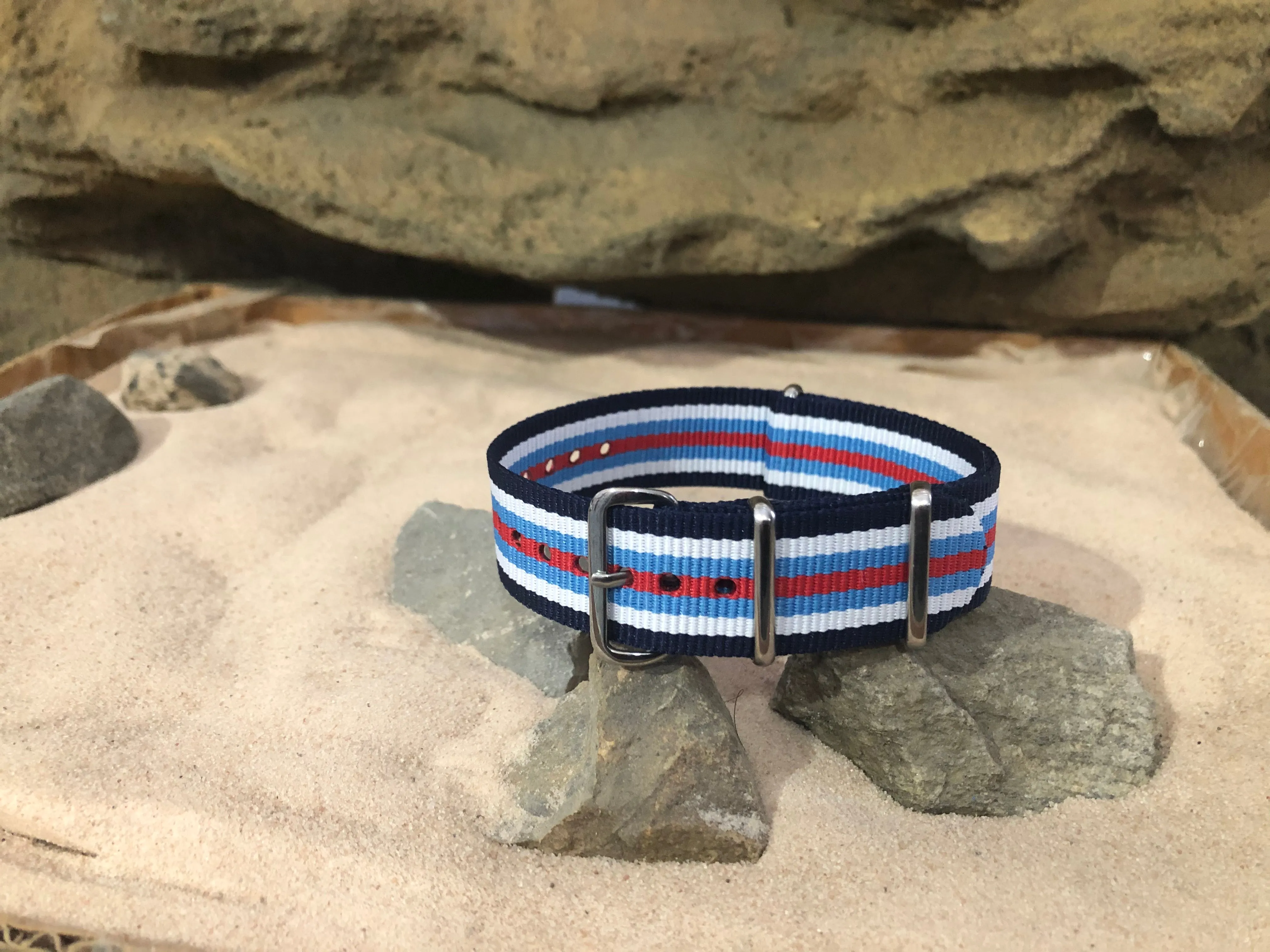 Sound Ballistic Nylon Watch Strap w/ Polished Hardware 20mm
