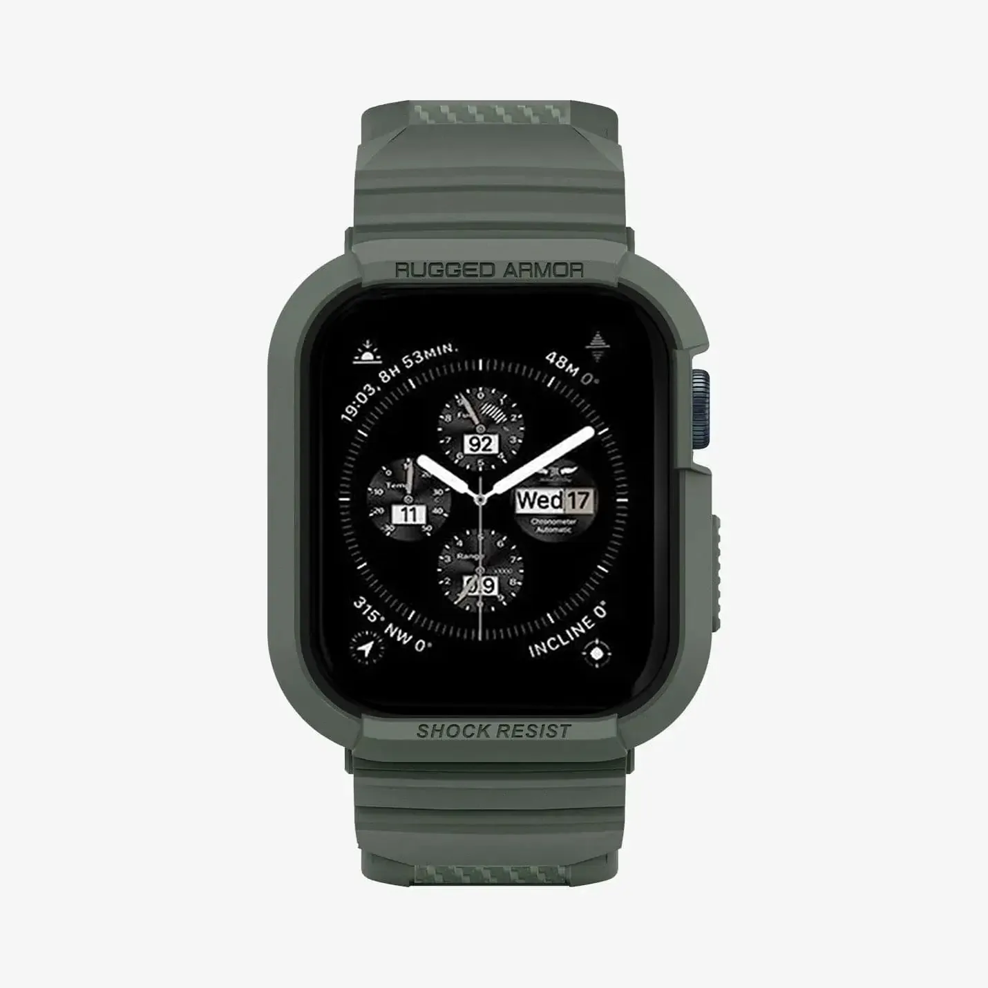 Spigen Rugged Armor Pro Strap 44/45 MM - Green