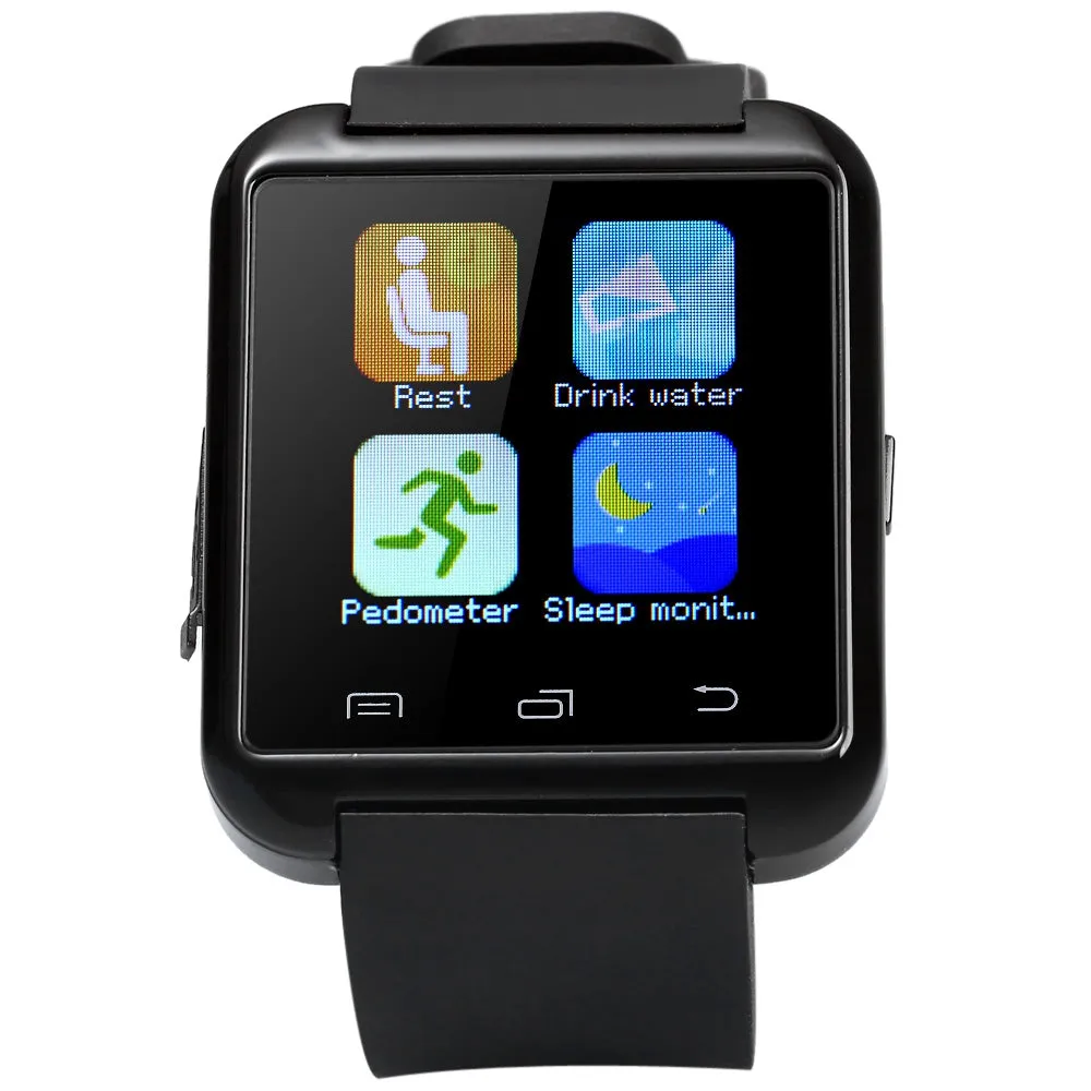 Sports Bluetooth 3.0 Smart Watch Outdoor Wristwatch Multifunction For Android Remote Camera Great For Running Best Gift