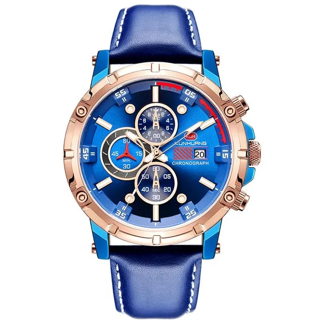 Stylish Wood Chronograph Military Mens Watch