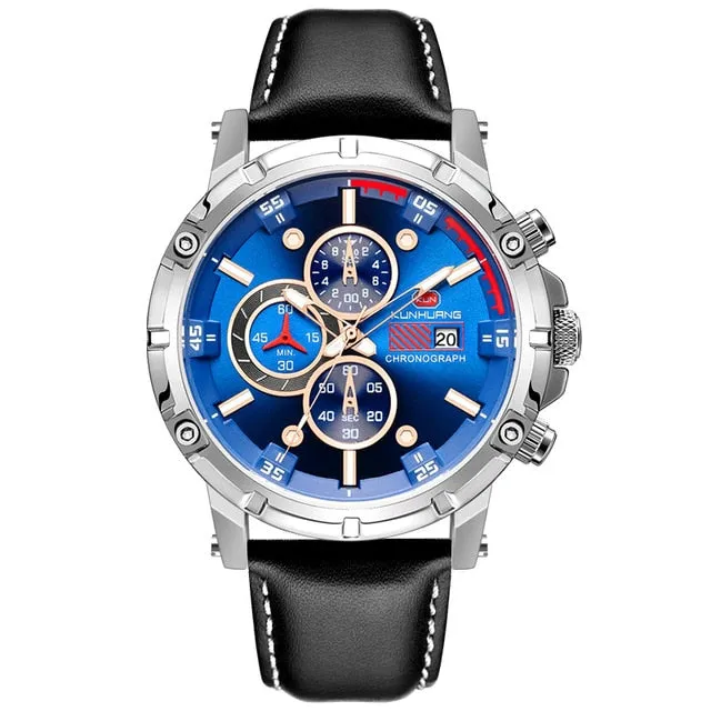 Stylish Wood Chronograph Military Mens Watch