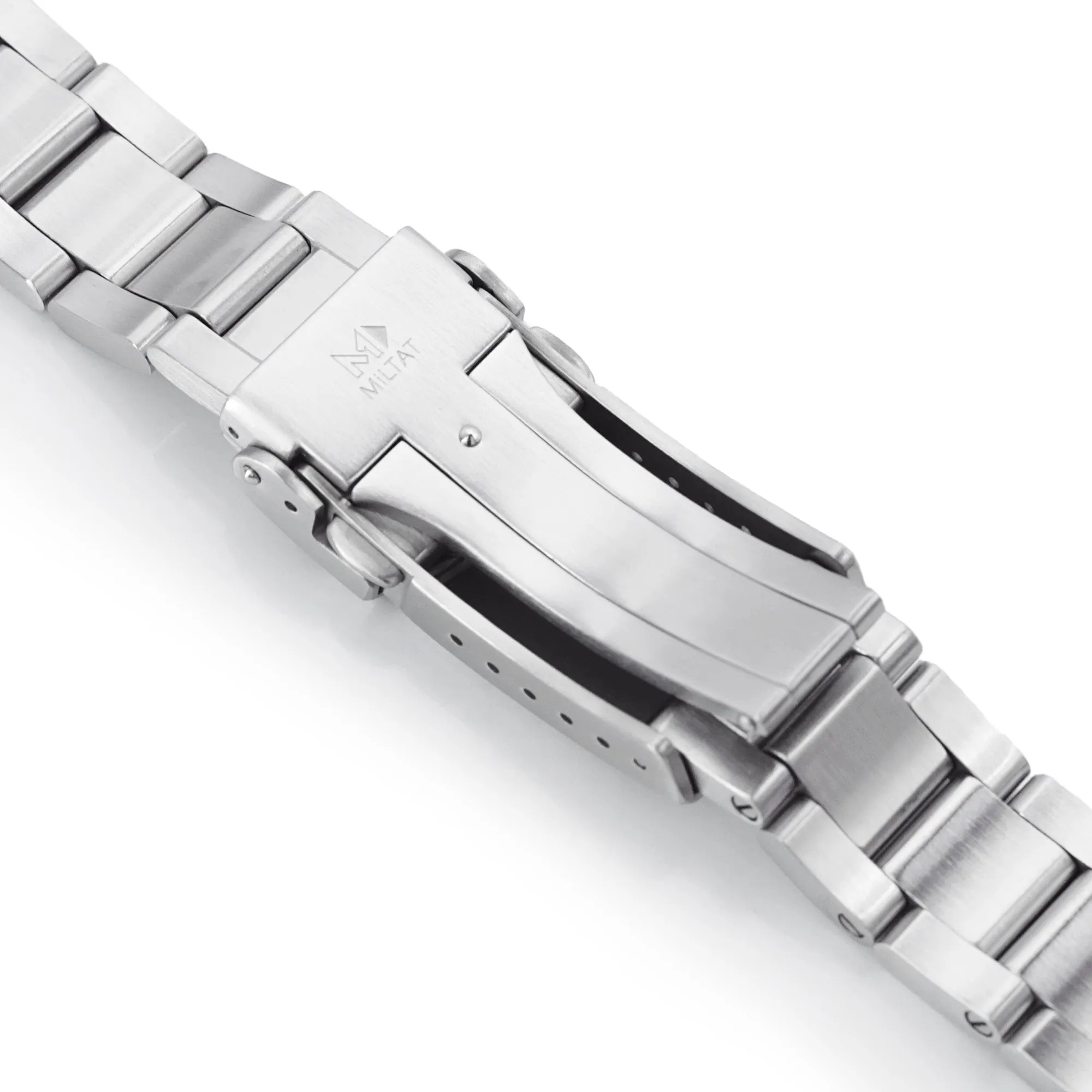 Super-O Boyer for Seiko MM300 Prospex Marinemaster V-Clasp, Brushed