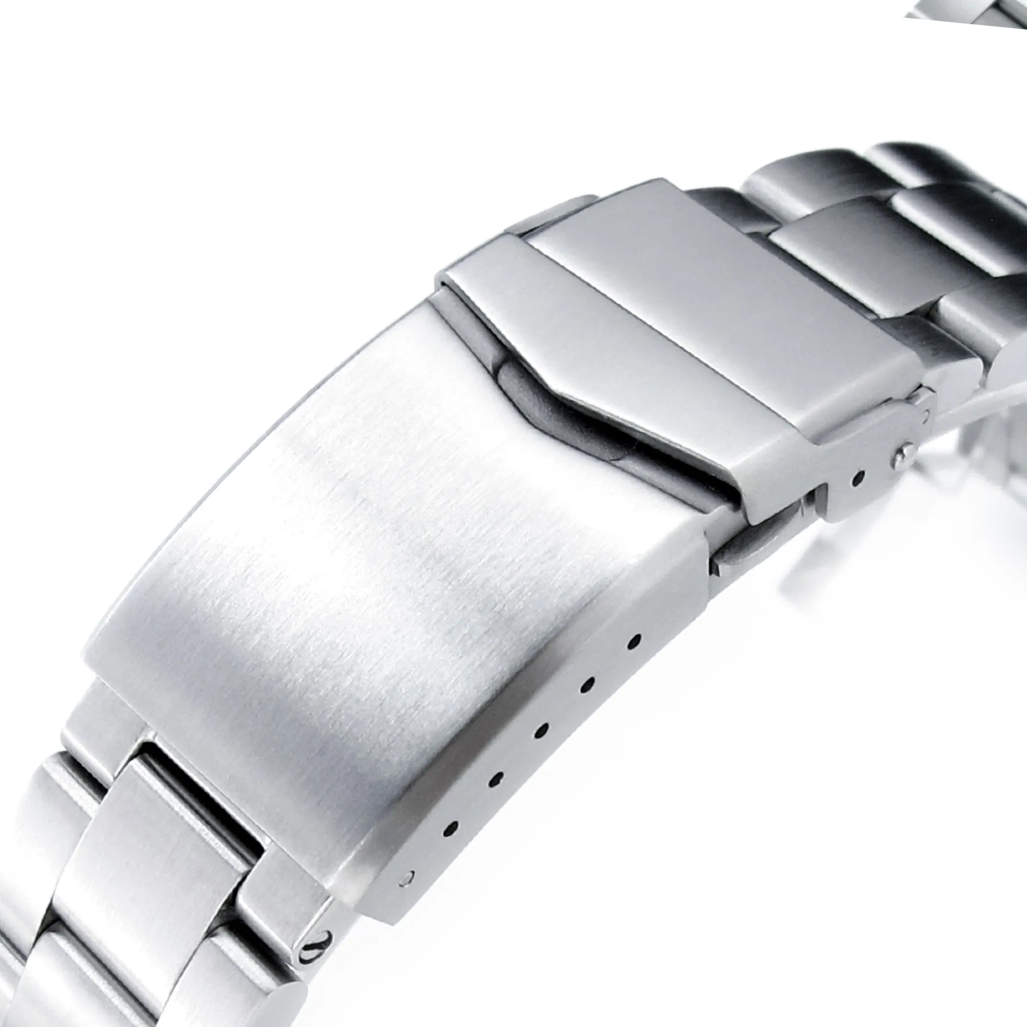 Super-O Boyer for Seiko MM300 Prospex Marinemaster V-Clasp, Brushed