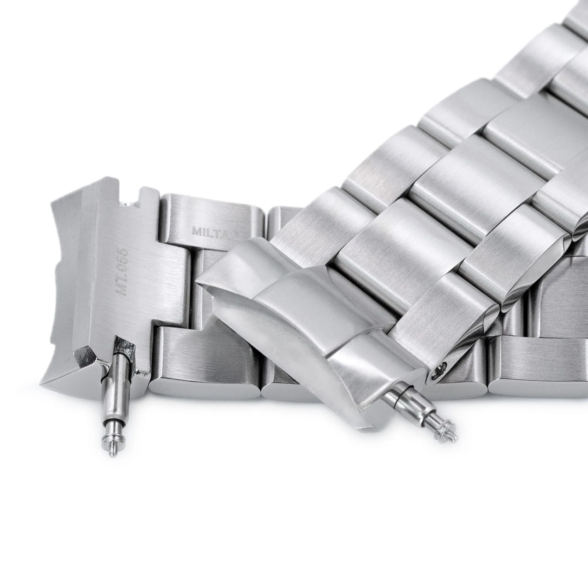 Super-O Boyer for Seiko MM300 Prospex Marinemaster V-Clasp, Brushed