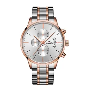 SWISH Men Watch 2022 Waterproof Stainless Steel Sport Quartz Clock Men's Watches Top Brand Luxury Man Wristwatch