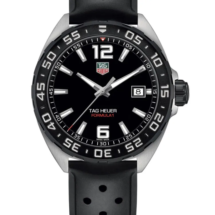 TAG Heuer Formula 1  Quartz Mens Black Rubber Watch