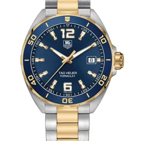 TAG Heuer Two-Tone and Blue Bezel 41mm Formula Watch