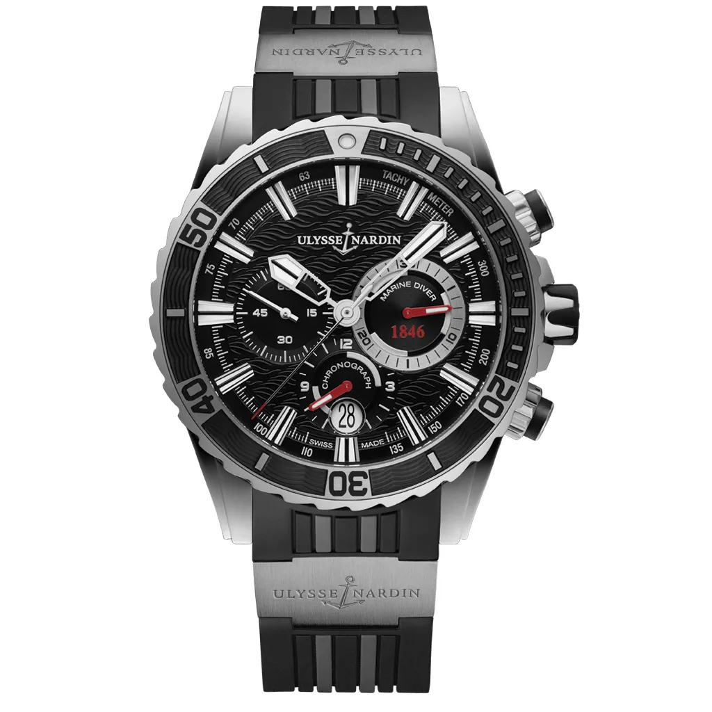 Ulysse Nardin Diver Automatic Stainless Steel Black Dial Mens Watch 1503-151-3/92