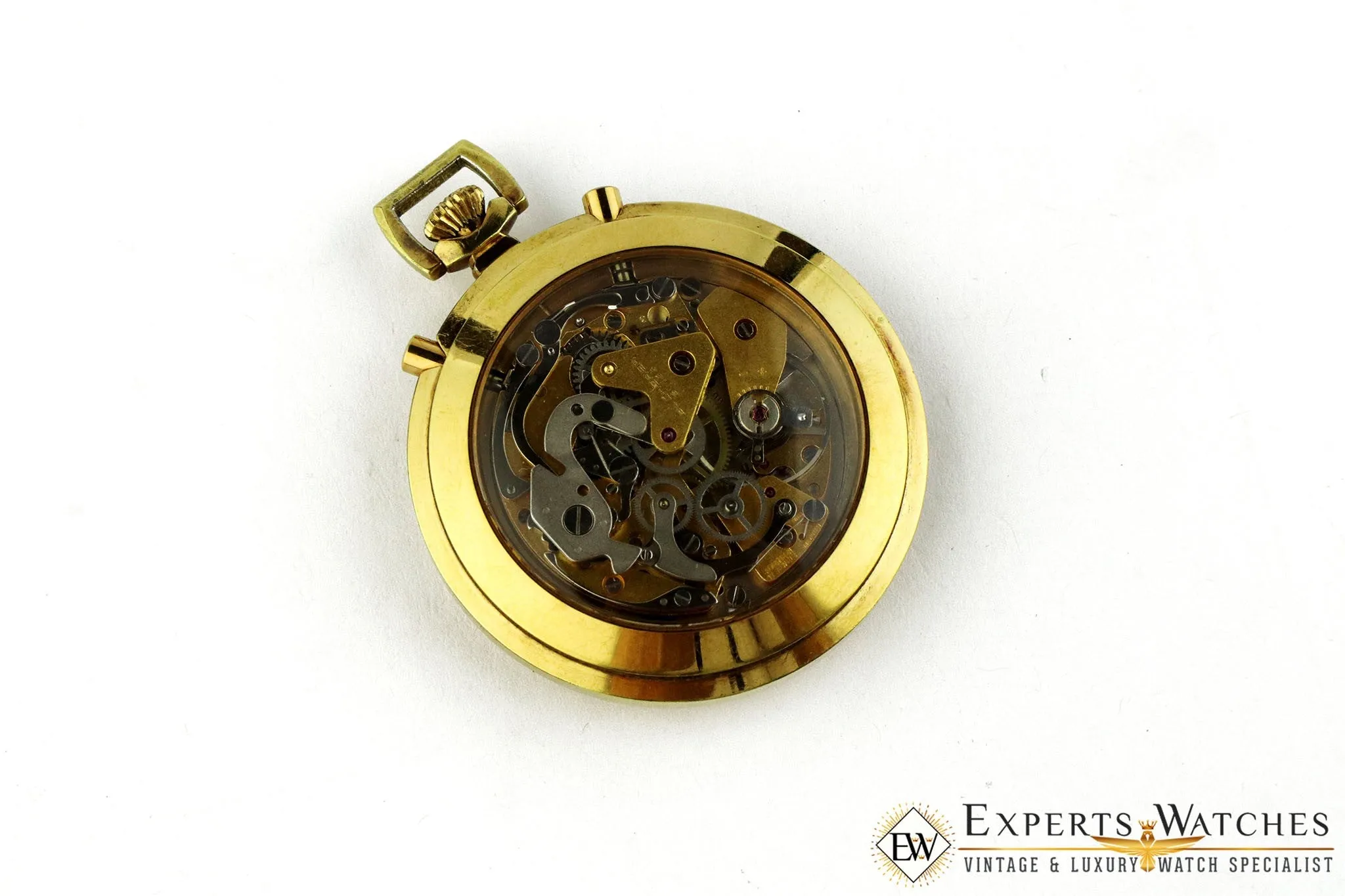 Vintage 1970s Bucherer Chronograph Panda Pocket Watch Regatta Doctor Soccer CPO