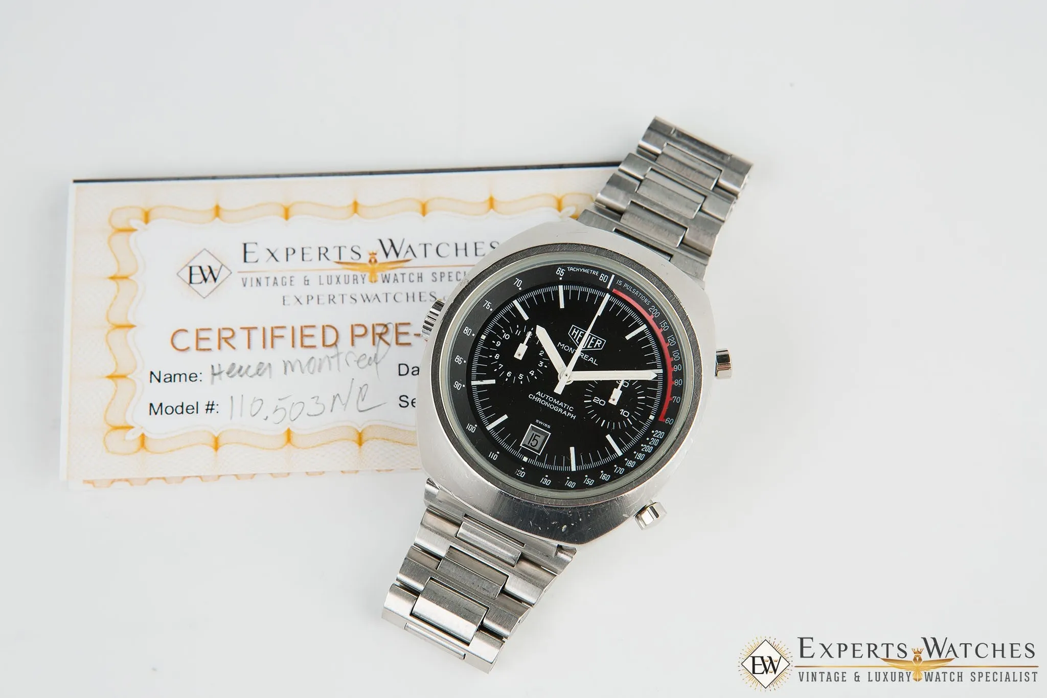 Vintage 1970's Heuer Montreal 110.503 NC Cal 12 Automatic Stefan Bellof NSA