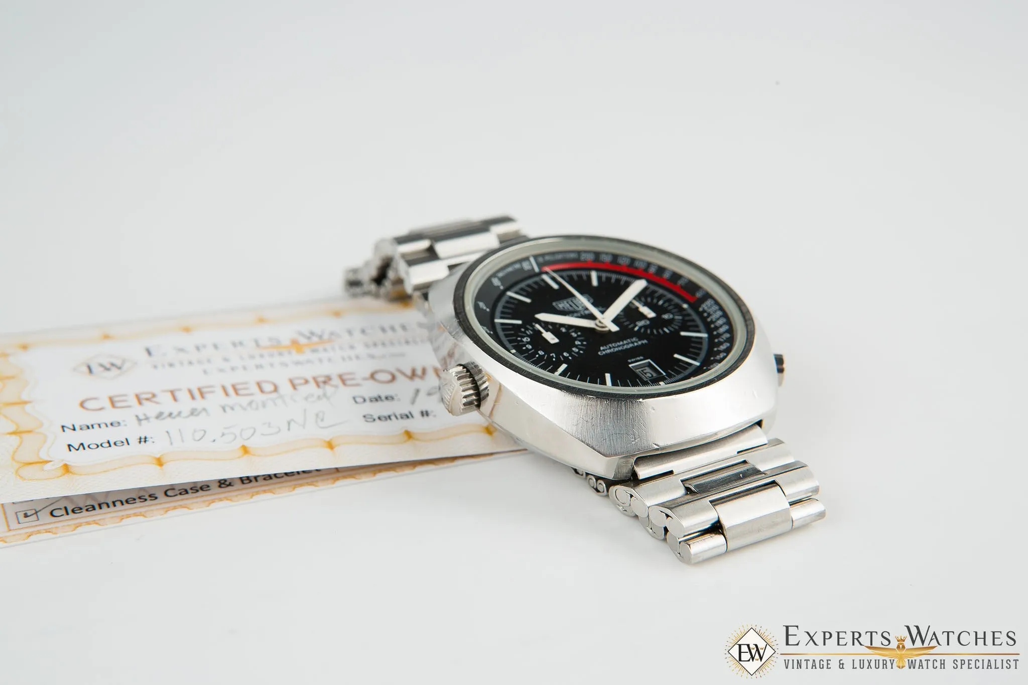 Vintage 1970's Heuer Montreal 110.503 NC Cal 12 Automatic Stefan Bellof NSA