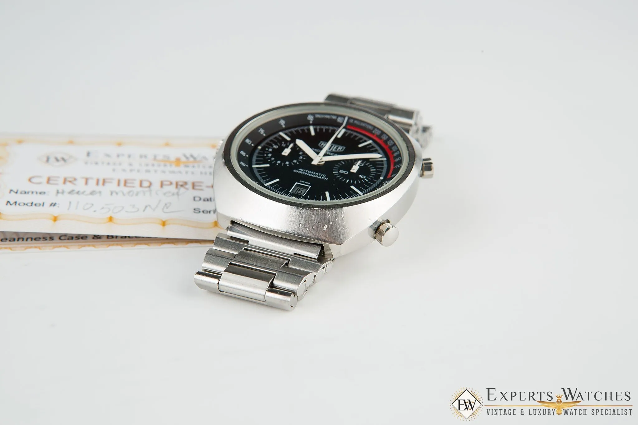 Vintage 1970's Heuer Montreal 110.503 NC Cal 12 Automatic Stefan Bellof NSA