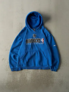Vintage Y2K Blue Embroidered Dallas Mavericks Hoodie (L)