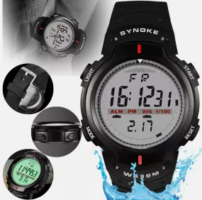 Waterproof Digital Sports Watch Military Tactical LED Light Wristwatch Mens Gift