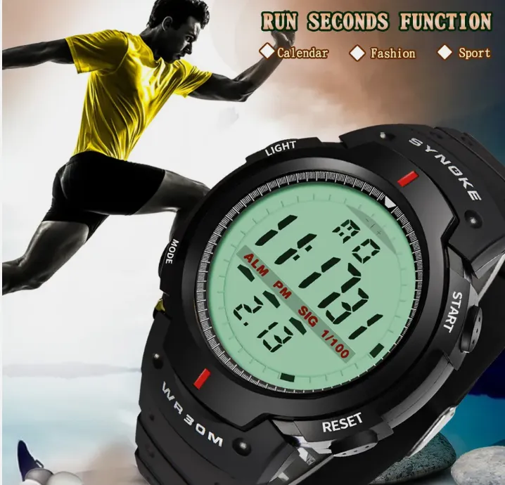 Waterproof Digital Sports Watch Military Tactical LED Light Wristwatch Mens Gift
