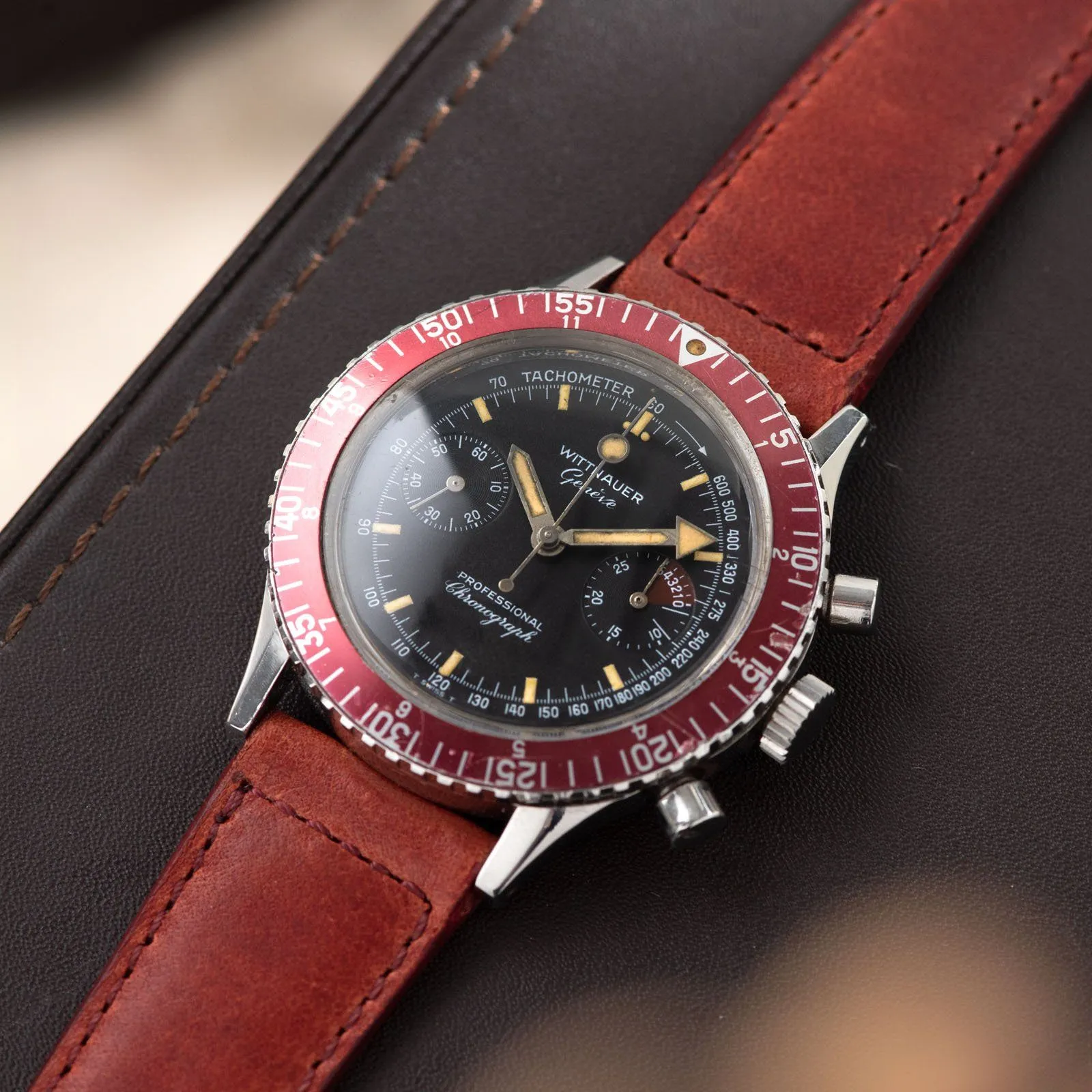 Wittnauer 239T Reference 7004A Steel Chronograph