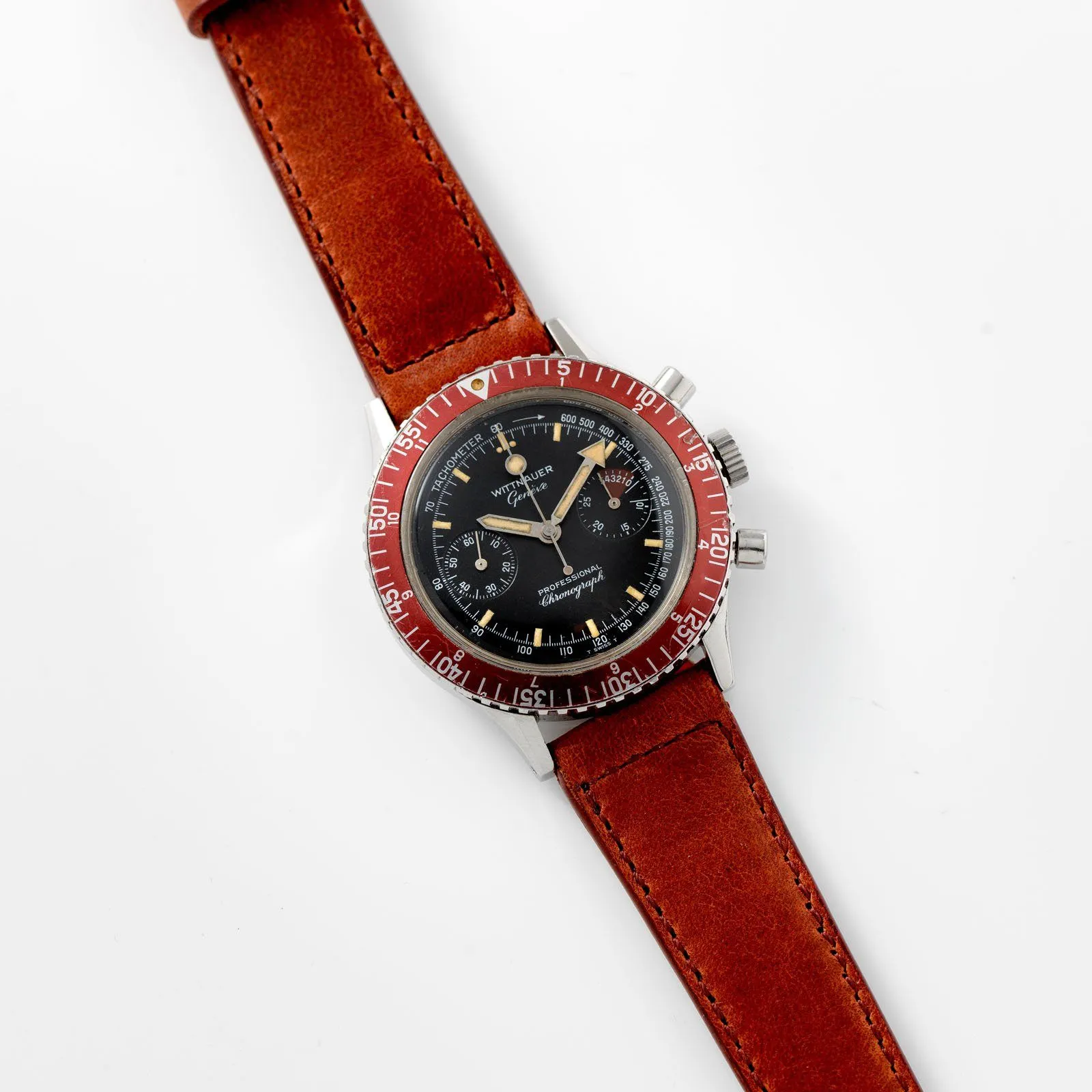 Wittnauer 239T Reference 7004A Steel Chronograph