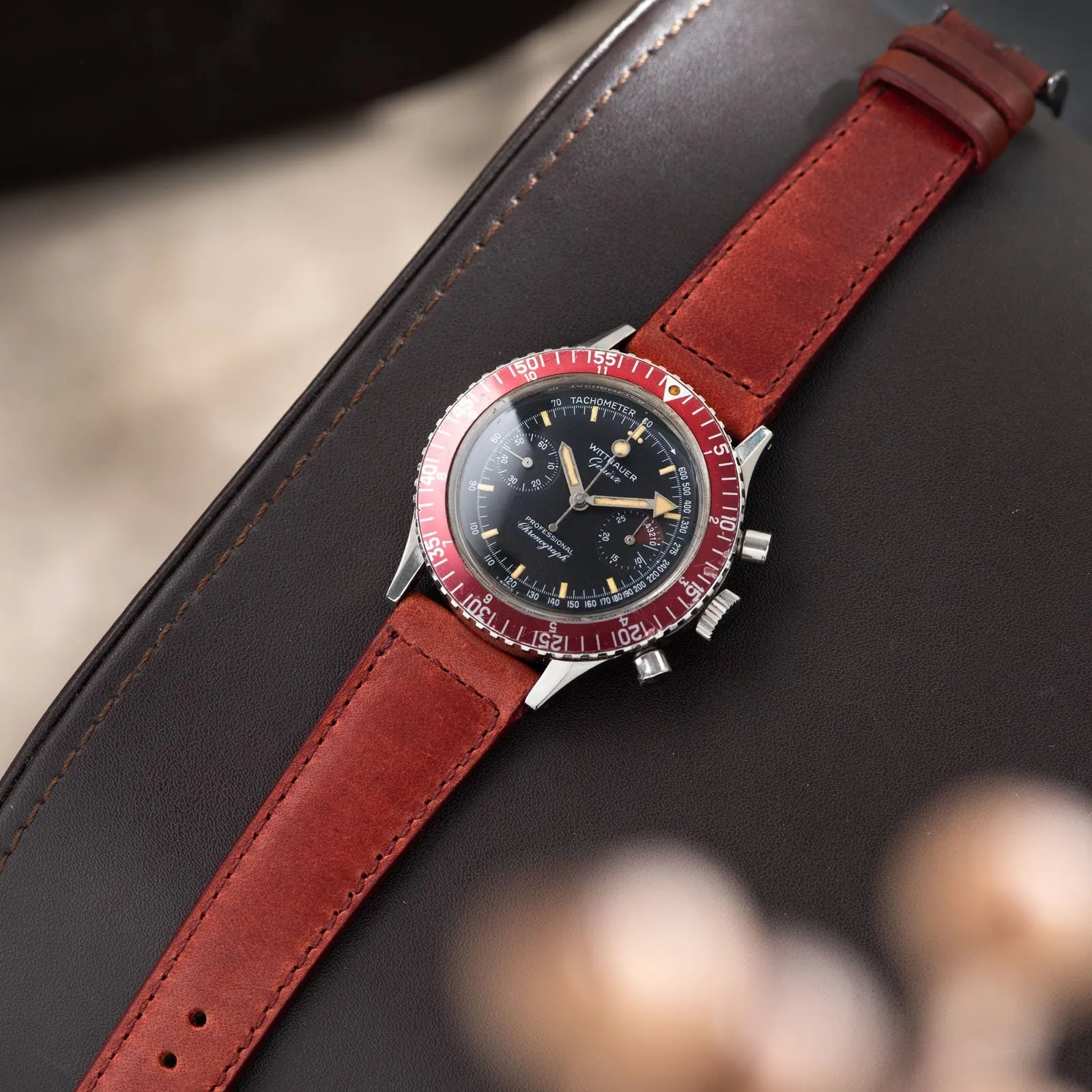 Wittnauer 239T Reference 7004A Steel Chronograph
