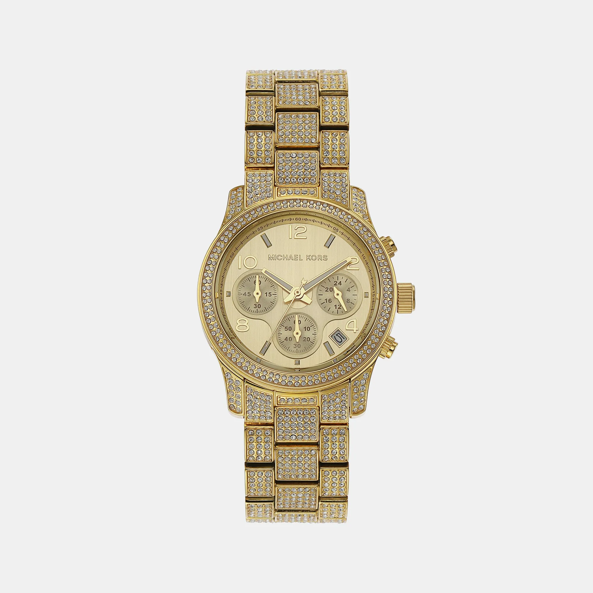 Women's Gold Chronograph Stainless Steel Watch MK7435
