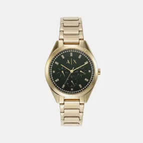 Women's Green Chronograph Stainless Steel Watch AX5661