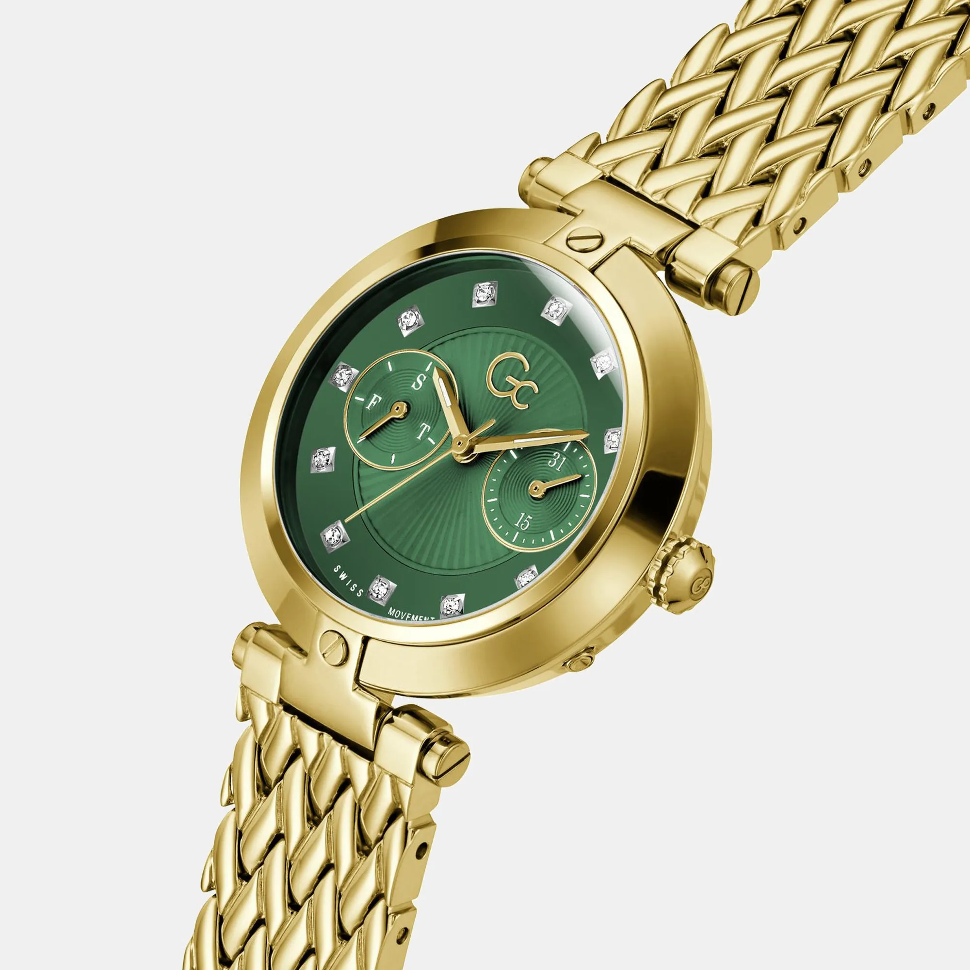 Women's Green Multi-Function Stainless Steel Watch Z21007L1MF