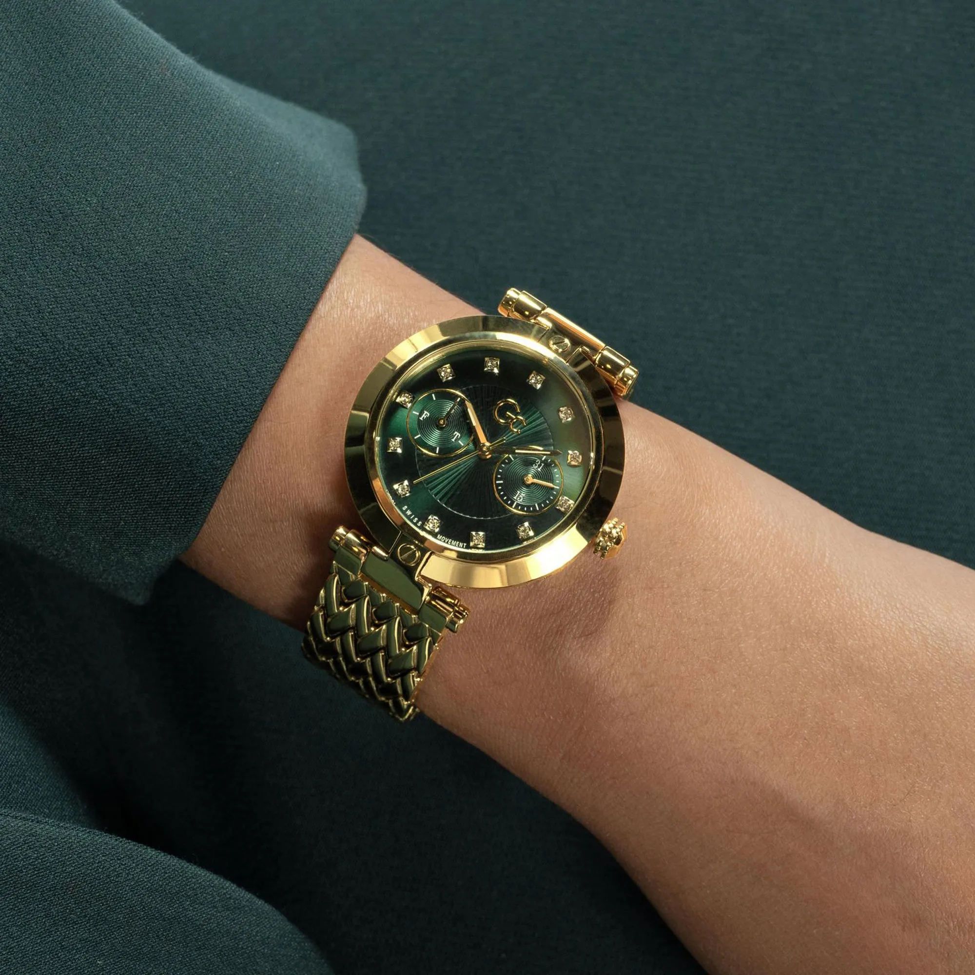 Women's Green Multi-Function Stainless Steel Watch Z21007L1MF
