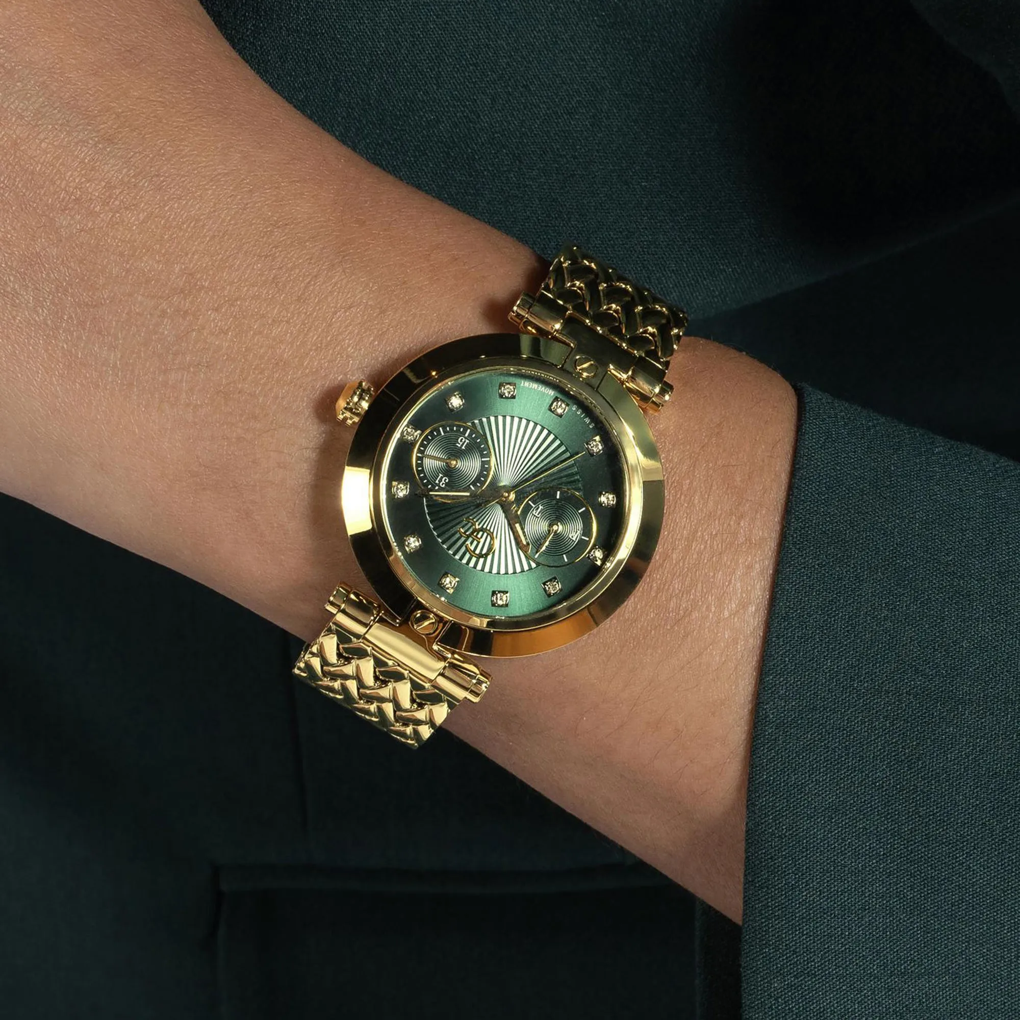 Women's Green Multi-Function Stainless Steel Watch Z21007L1MF