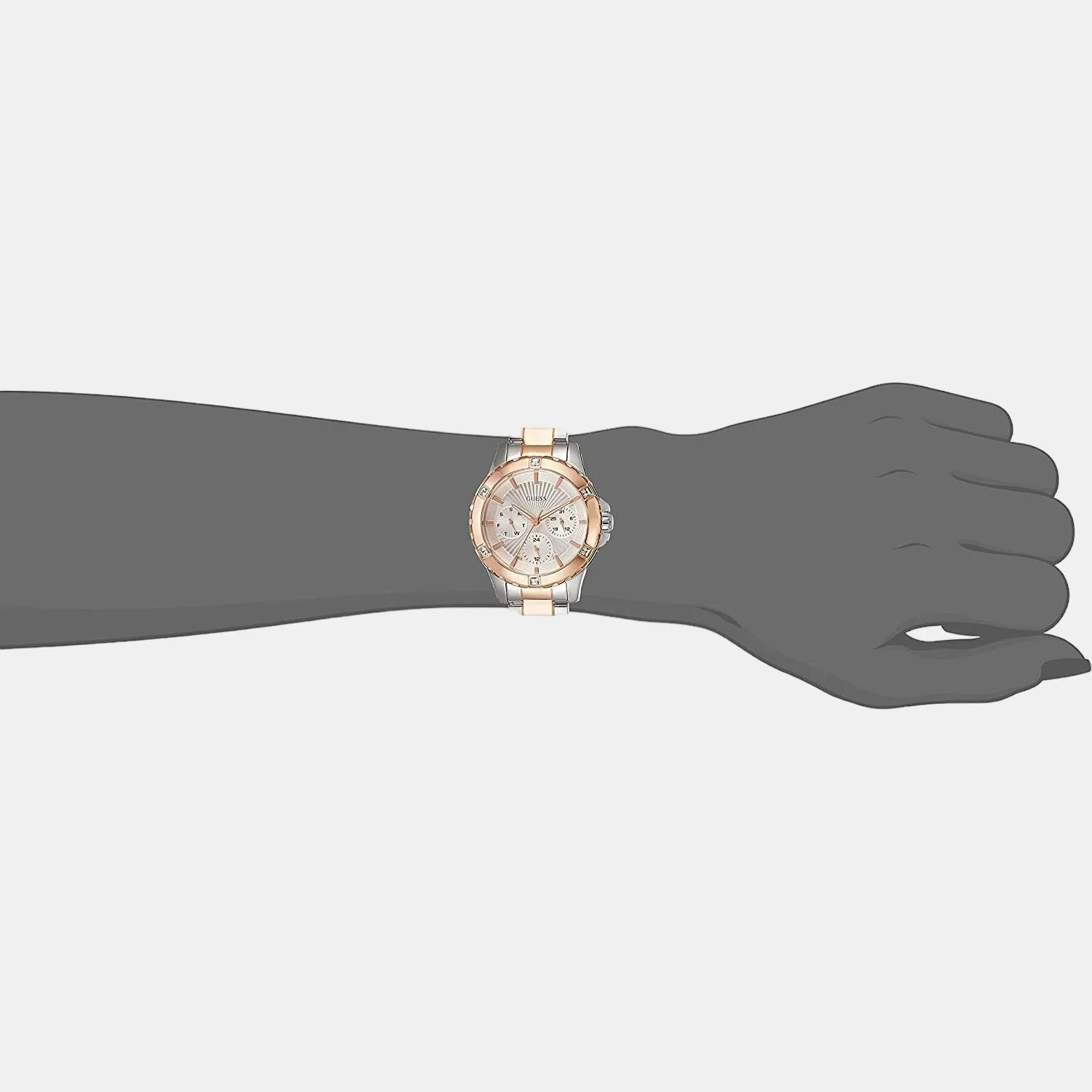 Women's Rose Gold Stainless Steel Chronograph Watch W0443L4
