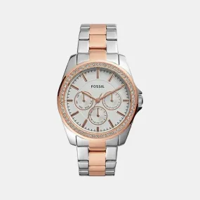 Women's Silver Stainless Steel Chronograph Watch BQ3420