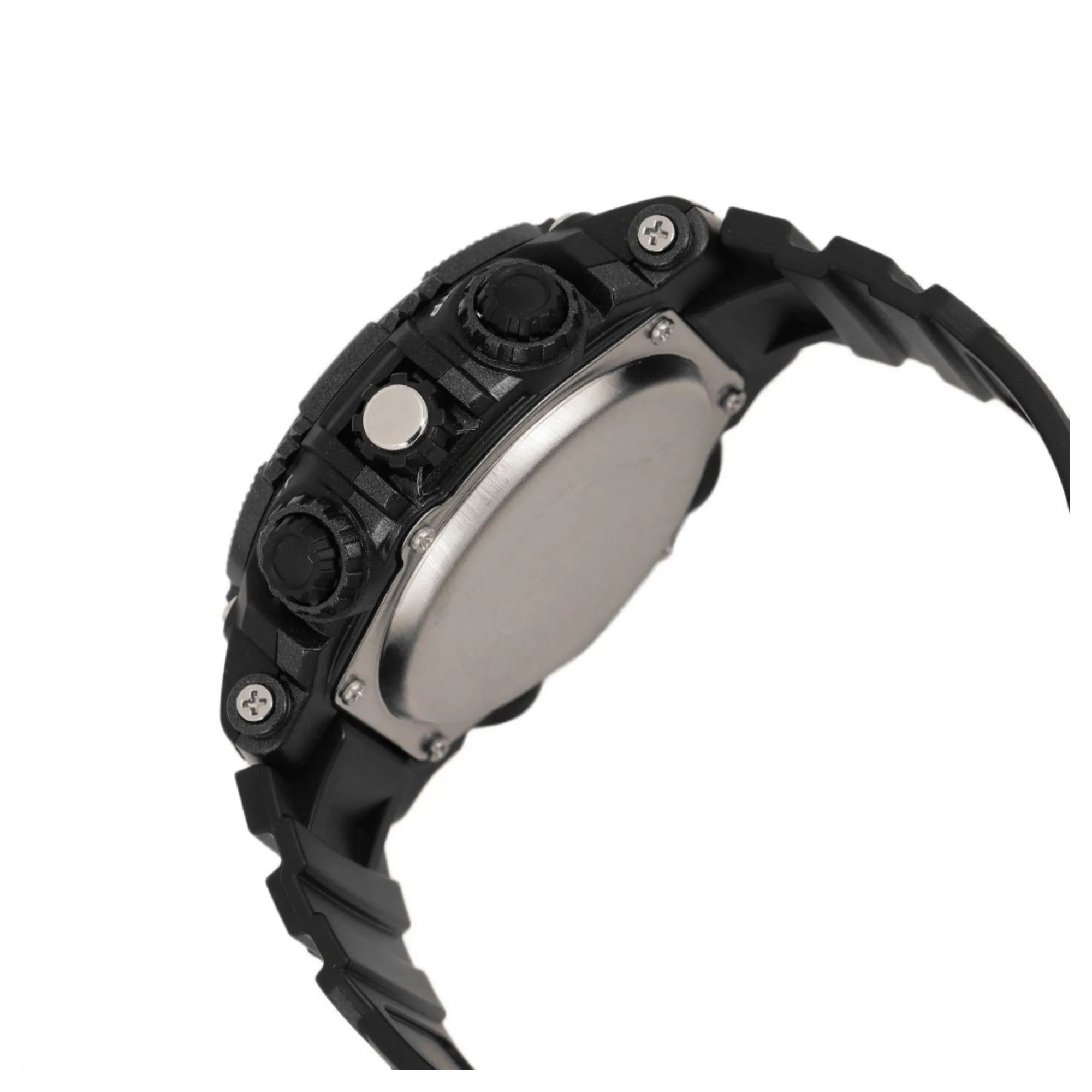 WW1506 Q&Q Dual Time Sports Fiber Belt Watch GW87J008Y