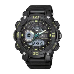 WW1506 Q&Q Dual Time Sports Fiber Belt Watch GW87J008Y