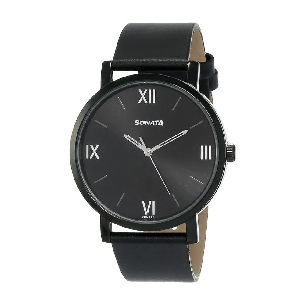 WW2229 Sonata Slim Leather Belt Watch 7142NL01