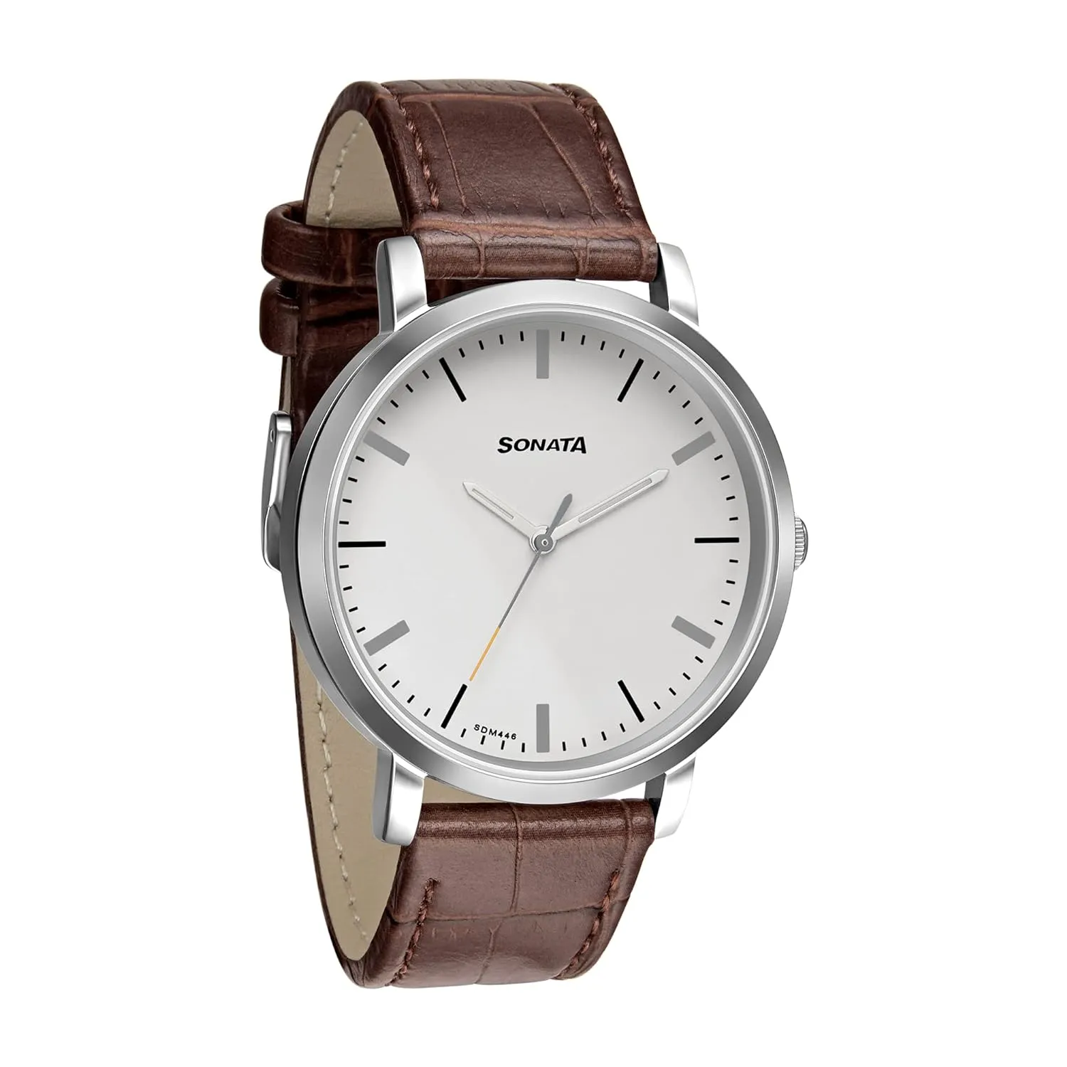 WW2236 Sonata Slim Leather Belt Watch 7142SL04