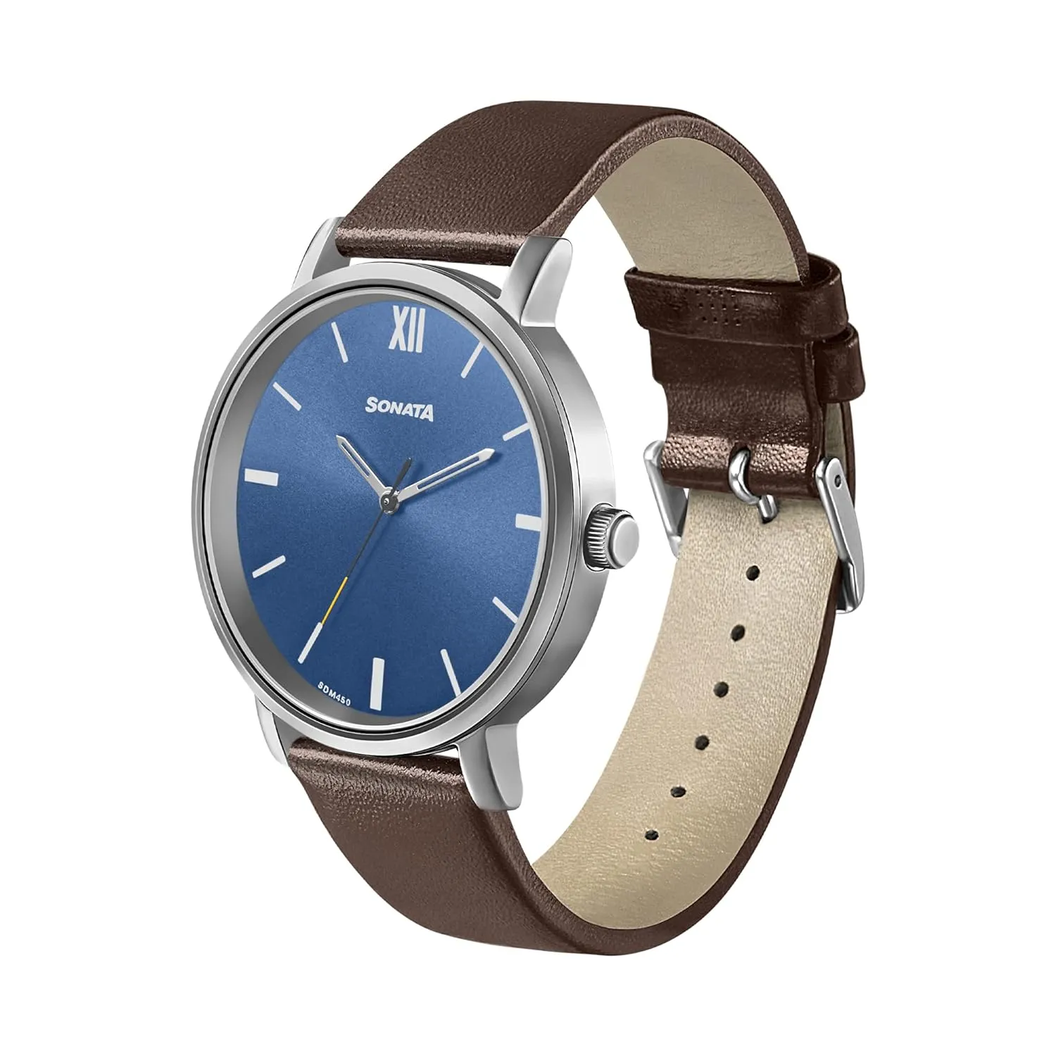 WW2237 Sonata Slim Leather Belt Watch 7142SL05