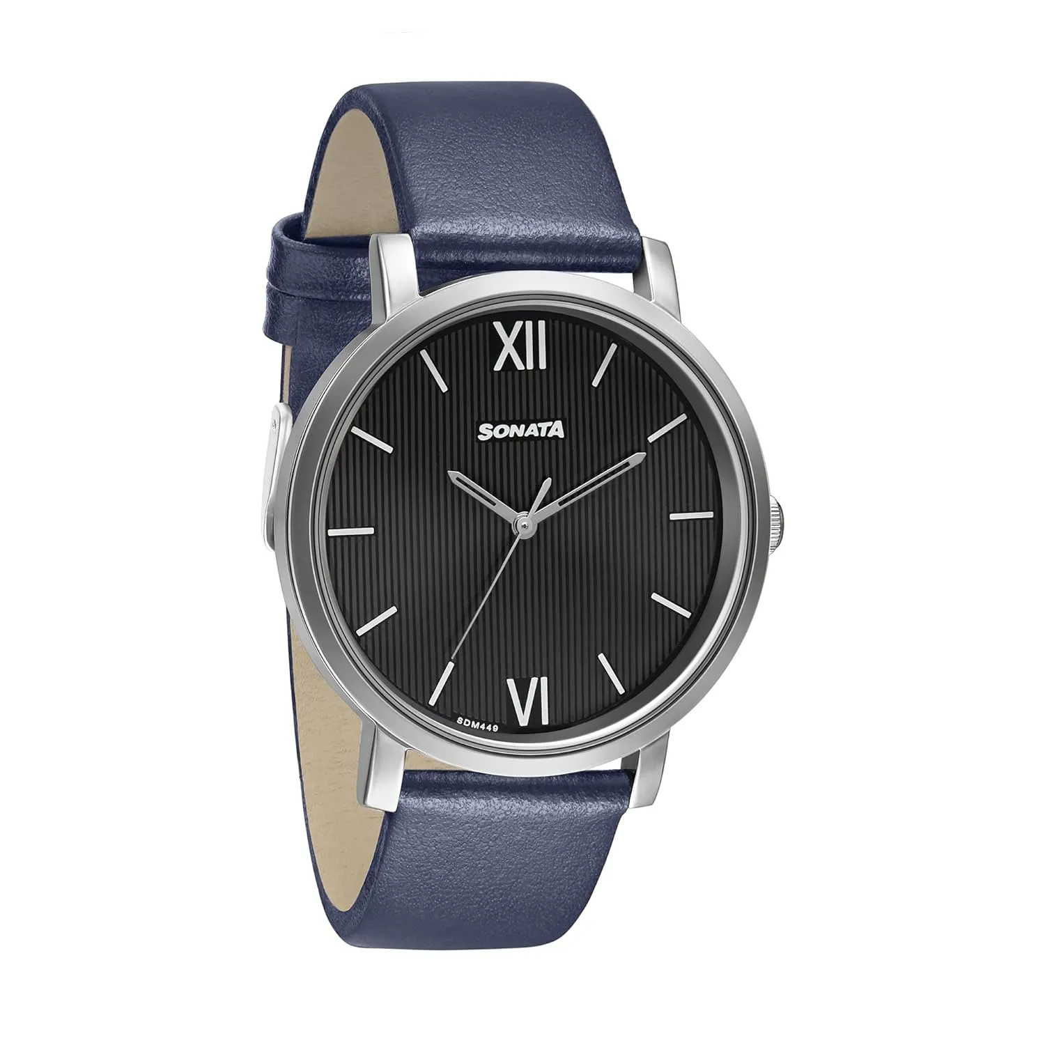 WW2238 Sonata Slim Leather Belt Watch 7142SL06