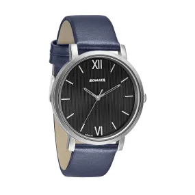WW2238 Sonata Slim Leather Belt Watch 7142SL06
