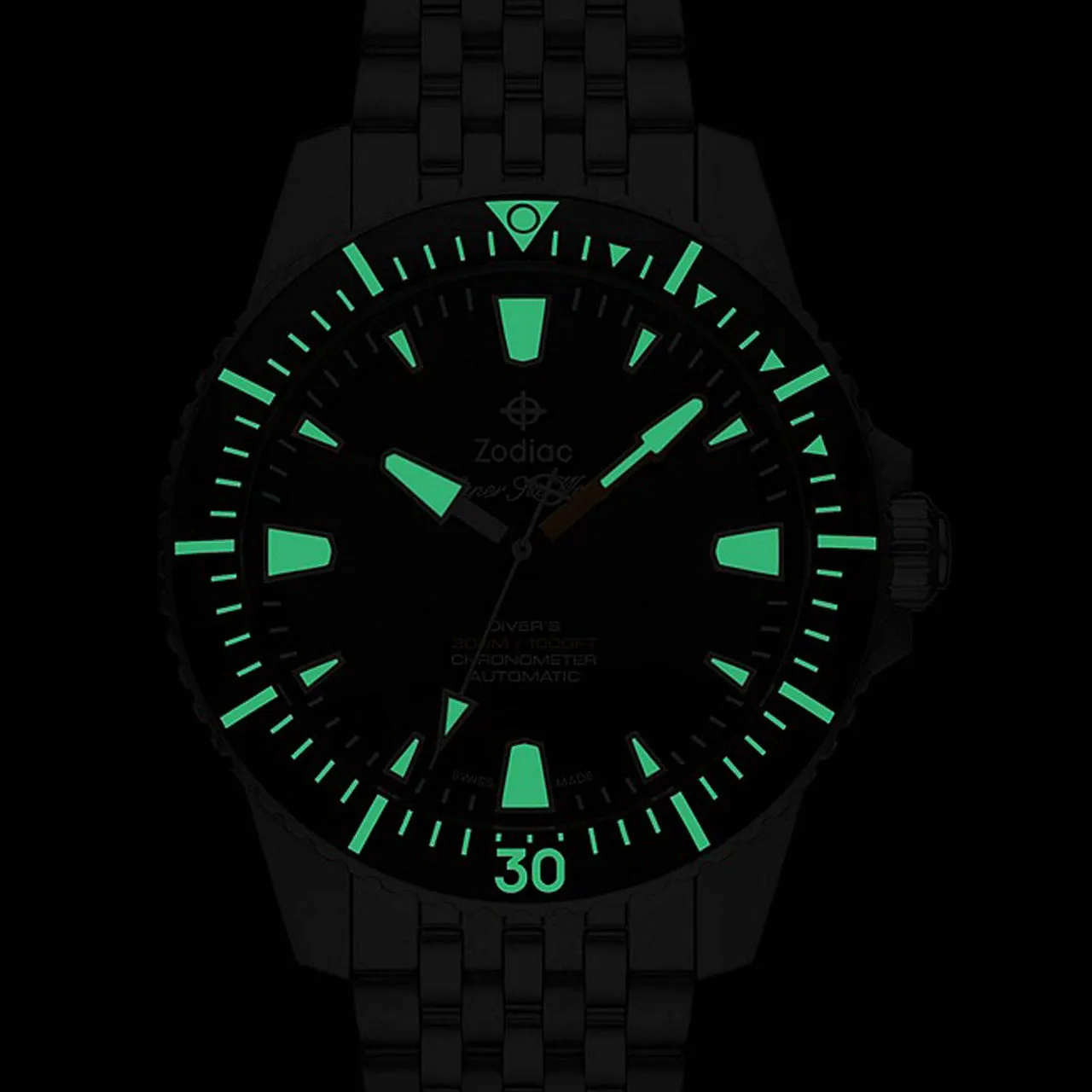 Zodiac Super Sea Wolf Pro-Diver Watch