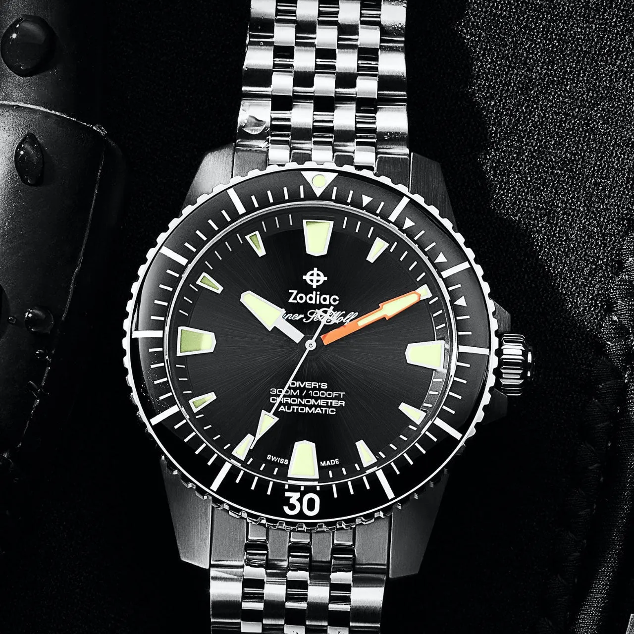 Zodiac Super Sea Wolf Pro-Diver Watch