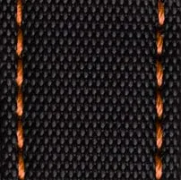 ZULUDIVER Maverick Sailcloth Waterproof Watch Strap - Black & Orange