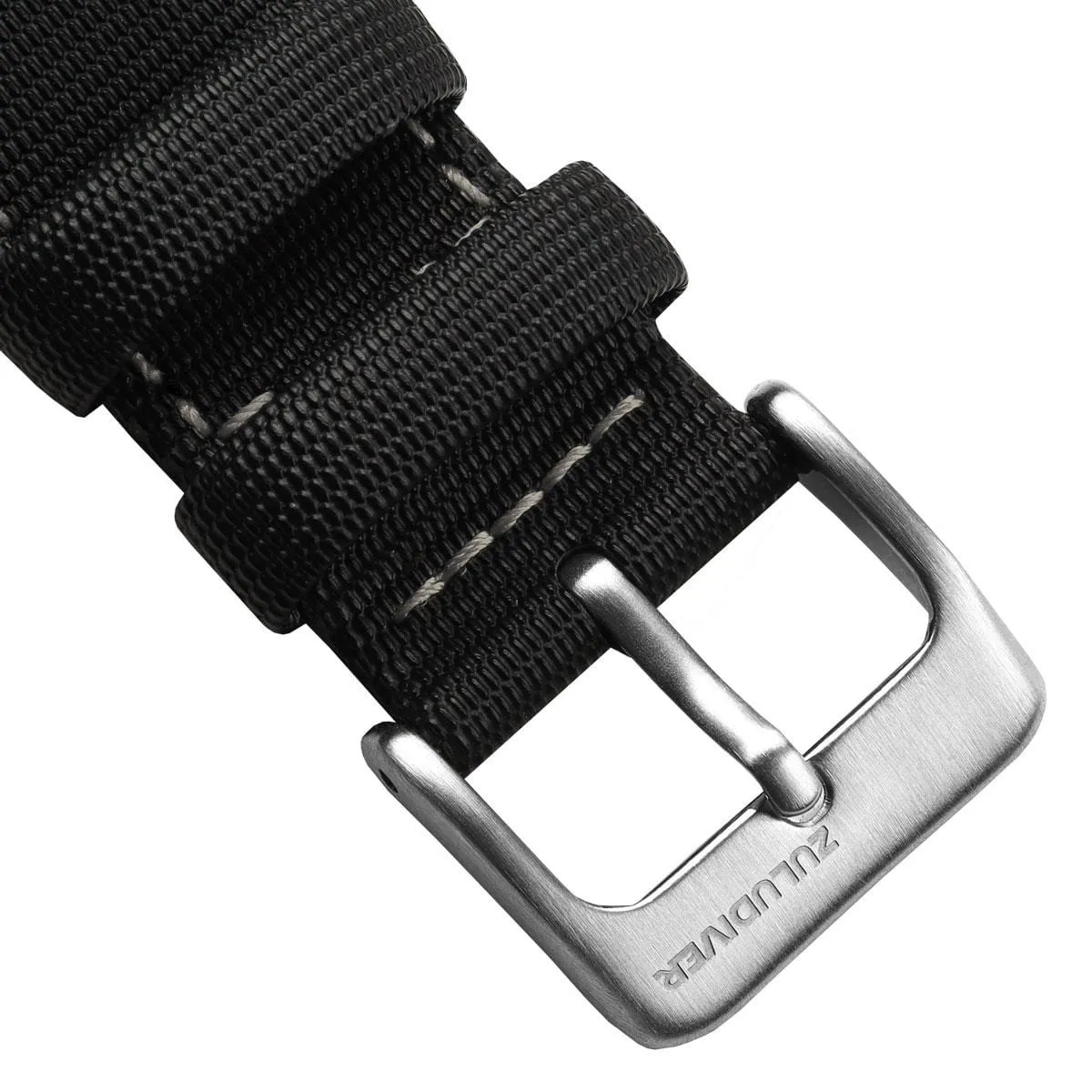ZULUDIVER Mayday Navigator Sailcloth Divers Watch Strap - Off White